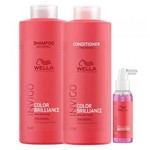 Kit Invigo Color Brilliance Tamanho Profissional Wella - Shampoo + Condicionador + Booster - Wella Professionals