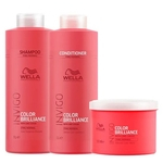 Ficha técnica e caractérísticas do produto Kit Invigo Color Brilliance Tamanho Profissional Wella - Shampoo + Condicionador + Máscara Kit