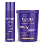 Ficha técnica e caractérísticas do produto Kit Itallian Matizador Shampoo Máscara De Hidratação Trivitt