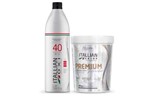 Ficha técnica e caractérísticas do produto Kit Itallian Oxidante 40 Volumes 1l E Pó Descolorante Premium 400g