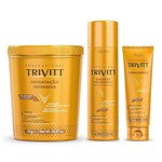 Ficha técnica e caractérísticas do produto Kit Itallian Trivitt Profissional Shampoo + Condicionador + Hidratação
