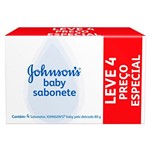 Ficha técnica e caractérísticas do produto Kit Johnson Baby Sabonete 80g 4 Unidades Preço Especial Pele Delicada