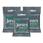 Ficha técnica e caractérísticas do produto Kit Jontex Preservativo Lubrif Comfort Plus Pac 3 - 3 Unid