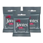 Ficha técnica e caractérísticas do produto Kit Jontex Preservativo Lubrif Ultra Resistente C/3 - 3 Unid