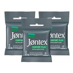 Ficha técnica e caractérísticas do produto Kit Jontex Preservativo Lubrificado Comfort Plus C/3 - 3 Un.