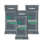 Ficha técnica e caractérísticas do produto Kit Jontex Preservativo Lubrificado Comfort Plus C/6 - 3 Un.