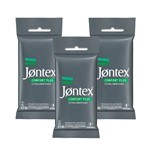 Ficha técnica e caractérísticas do produto Kit Jontex Preservativo Lubrificado Comfort Plus C/6 - 3 Unid.