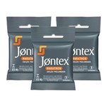 Ficha técnica e caractérísticas do produto Kit Jontex Preservativo Lubrificado Marathon C/3 - 3 Unid.