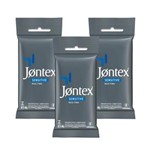 Ficha técnica e caractérísticas do produto Kit Jontex Preservativo Lubrificado Sensitive C/6 - 3 Unid.