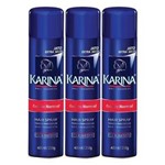 Kit 3 Karina Spray Fixador Hair Fixação Normal - 400ml