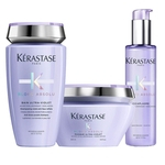 Kit Kérastase Blond Absolu Bain Ultra-Violet 250ml + Máscara Ultra-Violet 200g + Finalizador Cicaplasme 150ml