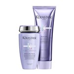 Ficha técnica e caractérísticas do produto Kit Kerastase Blond Absolu Ultra-violet Bain 250ml + Ciclaflash 250ml
