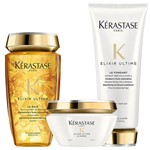 Ficha técnica e caractérísticas do produto Kit Kérastase Elixir Ultime Shampoo 250ml + Condicionador 200ml + Máscara 200g
