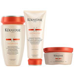 Ficha técnica e caractérísticas do produto Kit Kérastase Nutritive Irisome Magistral Shampoo 250ml + Condicionador 200ml + Leave-in 150ml