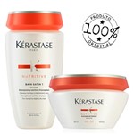 Ficha técnica e caractérísticas do produto Kit Kérastase Nutritive Shampoo Bain Satin 1 + Masquintense Cabelos Grossos (02 Produtos)