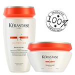 Ficha técnica e caractérísticas do produto Kit Kérastase Nutritive Shampoo Bain Satin 1 + Masquintense Finos (02 Produtos)