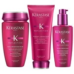 Kit Kérastase Reflection Chromatique Cabelos Grossos Shampoo 250ml, Condicionador 200ml e Fluído 125ml
