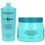 Ficha técnica e caractérísticas do produto Kit Kérastase Resistance Extentioniste Shampoo 1000ml + Máscara 500ml
