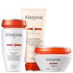 Ficha técnica e caractérísticas do produto Kit Kérastase Satin Magistral Shampoo + Máscara + Fondant