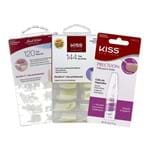 Ficha técnica e caractérísticas do produto Kit Kiss - 1 Cola - Tips 120 Francesinha - Tips 144 Quadrado
