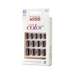 Ficha técnica e caractérísticas do produto Kit Kiss Unhas Postiças Salon Color Curto Vanity - 28un.