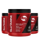 Ficha técnica e caractérísticas do produto Kit 3 L-Glutamina Glutamine Vitafor 300G