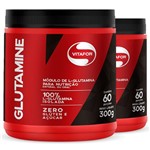 Ficha técnica e caractérísticas do produto Kit 2 L-Glutamina Glutamine Vitafor 300G