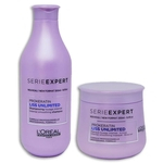 Ficha técnica e caractérísticas do produto Kit L’Oréal Professionnel Liss Unlimited Shampoo 300ml + Máscara 250m