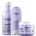 Ficha técnica e caractérísticas do produto Kit L`Oréal Professionnel Liss Unlimited Shampoo 250ml + Condicionador 150ml + Máscara 200ml