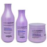 Ficha técnica e caractérísticas do produto Kit L’Oréal Professionnel Série Expert Liss Unlimited Shampoo 300ml + Condicionador 200ml + Máscara 250ml