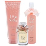 Kit La Vida Perfume Feminino, Body Splash E Loção Hidratante Ciclo Cosmeticos