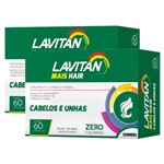 Ficha técnica e caractérísticas do produto Kit 2 Lavitan Mais Hair Cabelos e Unhas 60 Cápsulas