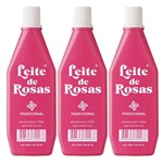 Ficha técnica e caractérísticas do produto Kit 3 Leite de Rosas Desodorante Tradicional Limpa e Tonifica Sua Pele 170ml