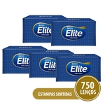 Ficha técnica e caractérísticas do produto Kit Lenço De Papel Elite Softys 5 Pacotes - 150 Folhas Cada