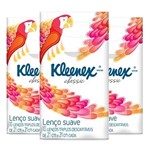 Ficha técnica e caractérísticas do produto Kit Lenço de Papel Kleenex Bolso 3 Unidades