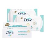 Ficha técnica e caractérísticas do produto Kit 2 Lenços Umedecidos Dove Baby Hidratação Sensivel 50 Unidades + Creme Assadura Dove Baby