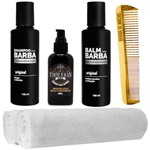Ficha técnica e caractérísticas do produto Kit Barba Grande Shampoo 2 Toalhas Tônico Balm Usebarba - Use Barba