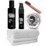 Ficha técnica e caractérísticas do produto Kit Básico Óleo Pomada Toalhas Shampoo Usebarba - Use Barba
