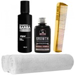Ficha técnica e caractérísticas do produto Kit Barba Pente Reto Shampoo Tônico Toalhas Usebarba - Use Barba