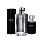 Ficha técnica e caractérísticas do produto Kit L'homme Prada (Perfume 50ml + Desodorante + Pós Barba) 50 Ml