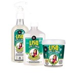 Kit Liso, Leve And Solto - Shampoo Antifrizz 250ml + Máscara Antifrizz 230g + Spray Antifrizz 200ml