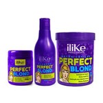 Ficha técnica e caractérísticas do produto Kit Loiras Poderosas - Btx e Manutenção Perfect Blond Ilike 3 Produtos