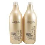 Ficha técnica e caractérísticas do produto Kit Loreal Absolut Repair Cortex Lipidium Shampoo 1,5 L + Condicionador 1,5 L + 2 Válvulas De Brinde