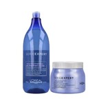 Ficha técnica e caractérísticas do produto Kit Loreal Blondifier Gloss Shampoo 1,5l + Mascara 500g