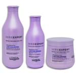 Ficha técnica e caractérísticas do produto Kit Loréal Professionnel Série Expert Liss Unlimited Shampoo 300Ml + Condicionador 200Ml + Máscara