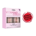 Ficha técnica e caractérísticas do produto Kit L'oréal Vitamino Color Professionnel - Shampoo 300mL + Máscara de Reconstrução 250g