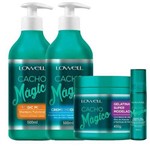 Ficha técnica e caractérísticas do produto Kit Lowell Cacho Magico Shampoo Creme Gelatina E Oil Magic