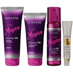 Kit Lowell Liso Mágico Keeping Liss Shampoo - 240ml + Condicionador - 200ml + Fluido - 200ml + Creme - 25ml