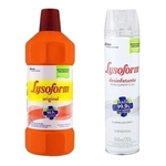 Kit Lysoform 1 Litro E Spray Aerosol Bactericida 360ml