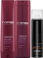 Ficha técnica e caractérísticas do produto Kit Mab Brazilian Curls (Sh + Cond.) + Pomada Spray